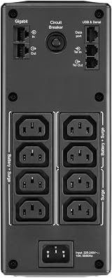 APC Back-UPS Pro BR1300MI UPS 1300VA 8 IEC Outlets LCD AVR Dataline view 2