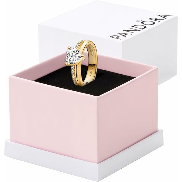 Pandora リング2点セット Celestial Sparkling Sun and Moon Ring Set