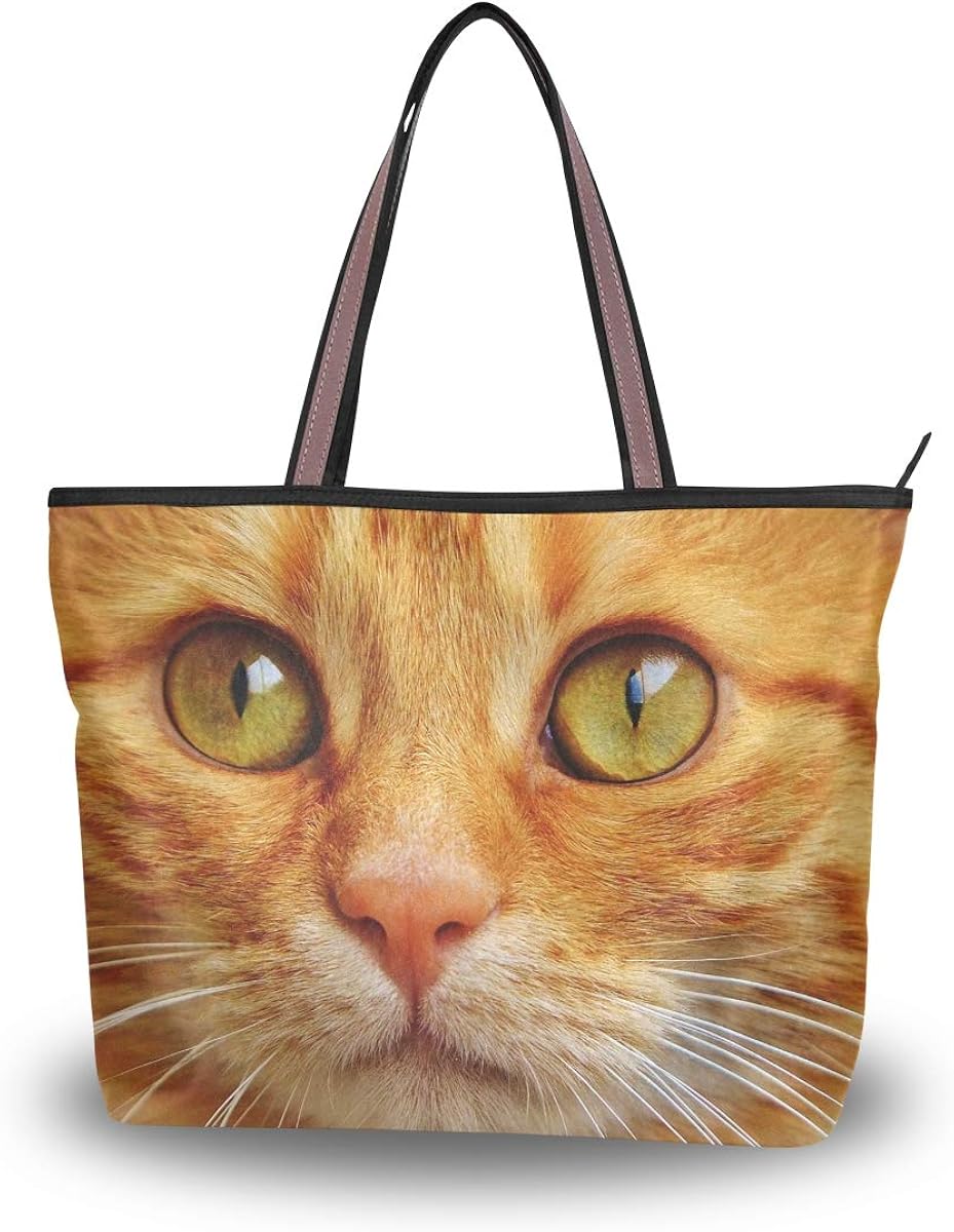 Large Tote Bag Cat Shoulder Bag for Gym Hiking Picnic