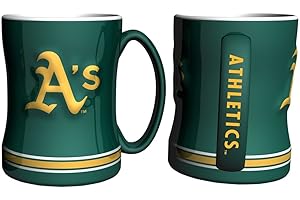 BOELTER BRANDS Boelter Boxed Relief Sculpted Mug - Oakland Athletics