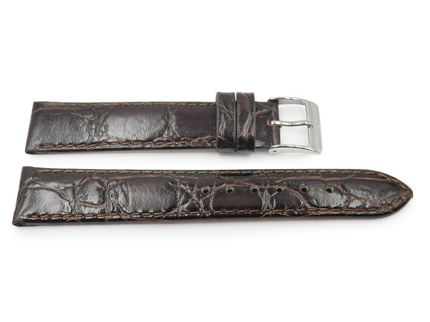 日本最大級 本革16 Mm Crocodile Grainダークブラウン時計バンド B074n9l4zw Seminario Ekosbrasil Org