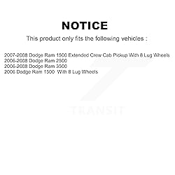 Transit Auto Front Rear Ceramic Brake Pads And