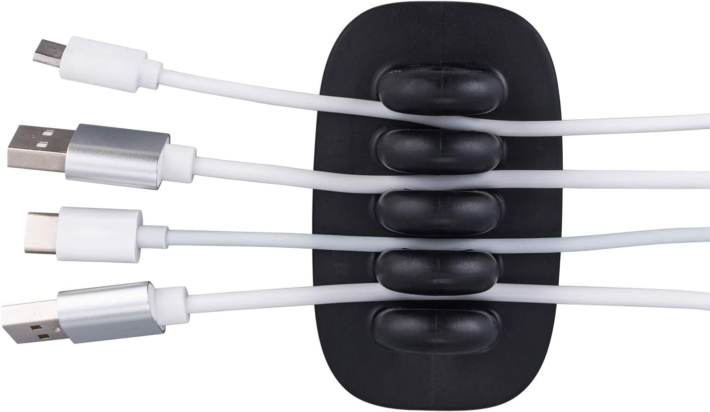 Weighted Cable Clips Management 2 PCS Cord Holder Organizer for Desk