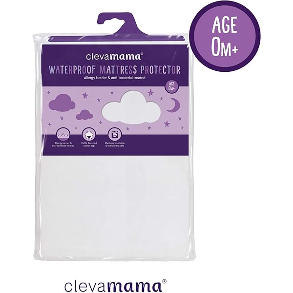 clevamama waterproof mattress protector cot bed