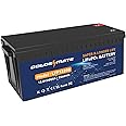 GOLDENMATE 12V 200Ah LiFePO4 Lithium Battery, Rechargeable Battery Up to 15000 Cycles, Built-in BMS, Back up Battery for RV, Solar, Trolling Motor Fish Finder, Power Wheels, Off-Grid Applications