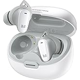 Monster N-Lite 206 Bluetooth Earbuds, True Wireless Earbuds with Clear Talk, Bluetooth 5.4 Earphones Headphones Built-in Mic, Touch Control, Comfortable Fit, Type-C Charging, 25H Playback, White