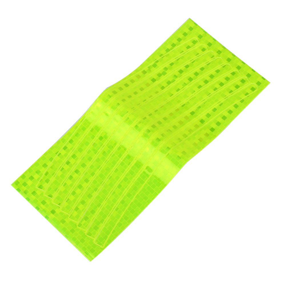 Reflective Sticker, Warning Reflective Stickers Bike Reflective Strip Fluorescent Adhesive Tape Safety Decor Sticker For Safety Cycling(yellow)