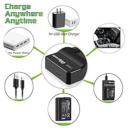 OAproda 2 Pack EN-EL19 Battery and Rapid USB