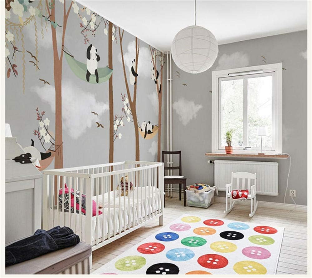 Grandes Peintures Murales De Dessins Animes De Dessins Animes De Panda Pour Bebe Enfant Mur De La Chambre Photo Murale Papier Peint 150cmx105cm Bebe Puericulture La Chambre De Bebe Dwteam In