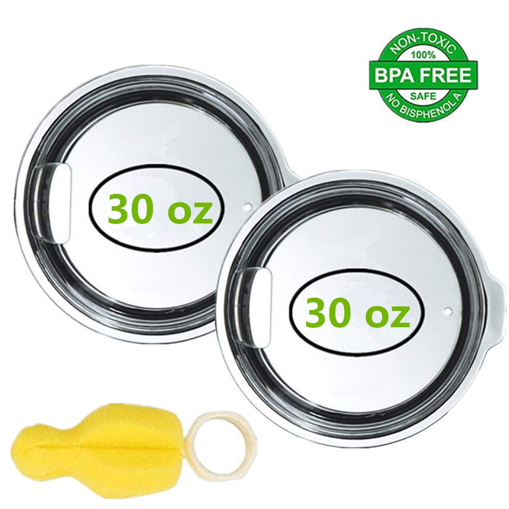 2 Pack Splash Resistant Clear Lids for Yeti (Old) Rtic