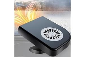 MICLSRS 12V 120W Car Heater That Plugs Into Cigarette Lighter, Portable Dashboard Heater for Car, 360° Rotatable Windshield Defroster Defogger for Vehicle