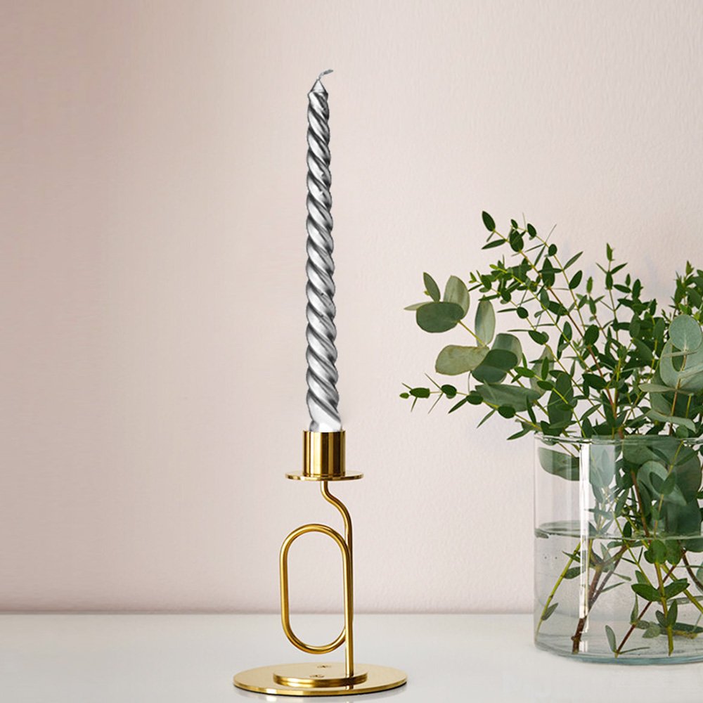 8 Pulgadas Taper Espiral Trenzado Largo Velas para Cena Mesa de Comedor