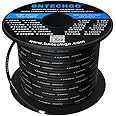 BNTECHGO 12 Gauge Silicone Wire Spool 100 ft Black Flexible 12 AWG Stranded Tinned Copper Wire