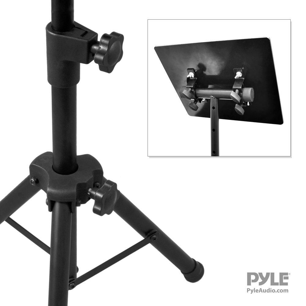 Pyle Laptop Projector Stand, Heavy Duty Tripod Height Adjustable 16