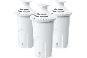 NUTTUTO 3-Pack Water Filter Replacement Compatible with Brita Pitchers & Dispensers - BPA-Free, Fits Classic 35557, OB03, Mavea 107007 (Compatible Replacement Filter)