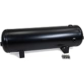 HornBlasters 5-Gallon (19 Liters) 7 Port Steel Air Tank - Powdercoated Black - Seven 1/2" Ports