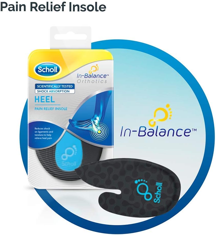 Scholl In-Balance Orthotics Heel & Ankle Insoles for Men and Women, Helps to Relieve Heel Pain - Image 3