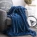 Qbedding Blankets | Microplush Fleece Blanket | Luxury Collection : Extra-thick (380 GSM) and Anti-Static (Navy Blue, Queen 78x90)