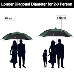 G4Free Extra Large Golf Umbrella 68 inch Square