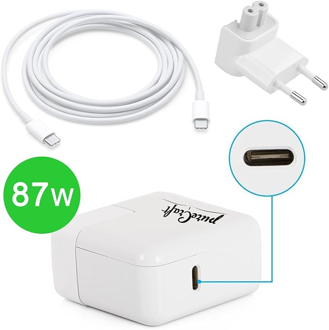 Chargeur 87W USBC pour MacBook Pro (20162017) Touch avec câble