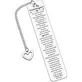Granddaughter Gifts from Grandma, to My Granddaughter Bookmark, Christmas Stocking Stuffers Birthday Gift for Granddaughters from Nana, Grandma Granddaughters Bookmark Gifts, College Girl Gift Ideas