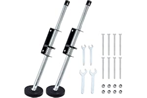 Goyappin Adjustable Ladder Leveler 2 PCS, 23 Inch Extension Ladder Stabilizer with Anti-Slip Rubber Feet, Extension Ladder Accessories for Stairs, Screws and Wrench Included, Universal