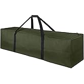 TOPDesign 1-Pack 46 Inch Extra Large Zippered Duffel Bag for Travel Camping Sports Equipment Storage, Waterproof Foldable Luggage Bag with Padded Handles (Green)