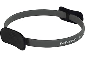 Balanced Body Flex Ring Toner with Handle Pads, Workout Hoop, Pilates Workout Equipment, Pilates Ring Circle for Home Gym or Studio Use