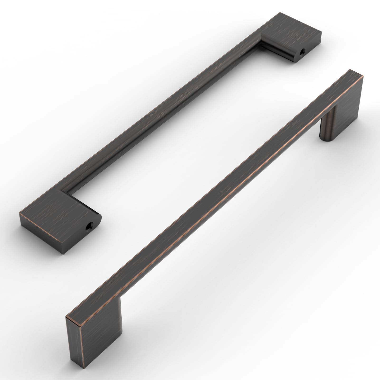 Amerdeco 6 Pack Oil Rubbed Bronze Cabinet Pulls 6.25 Inch(160MM) Hole Centers Kitchen Cabinet Handles Cabinet Hardware Kitchen Handles for Cabinets Cupboard Handles Drawer Pulls UK0022 — image 1