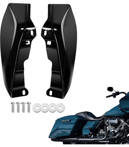 Motorcycle Air Deflector Mid-Frame Heat Shield Trim Cover For Harley Touring Electra Street Glide Road King FLTRX 2001-23 24-Up - 201355758