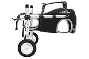 TPOTATO Dog Wheelchair for Back Legs,Adjustable Lightweight Aluminum Profile Pet Wheel Chair Has Added Hand-Carrying Assistance and Reflective Functions for Small Medium Dogs and Cats