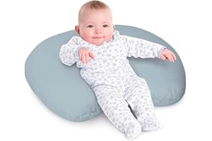 Little Grape Land Nursing Pillow for Breastfeeding, Ergonomic Baby Pillow for Mom and Infant Support, Removable Cover Breastf