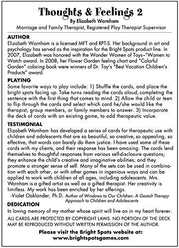 Thoughts and Feelings 2: A Sentence Completion Card Game