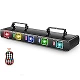 U`King Stage Laser Light, 5 Beam Sound Activated DJ