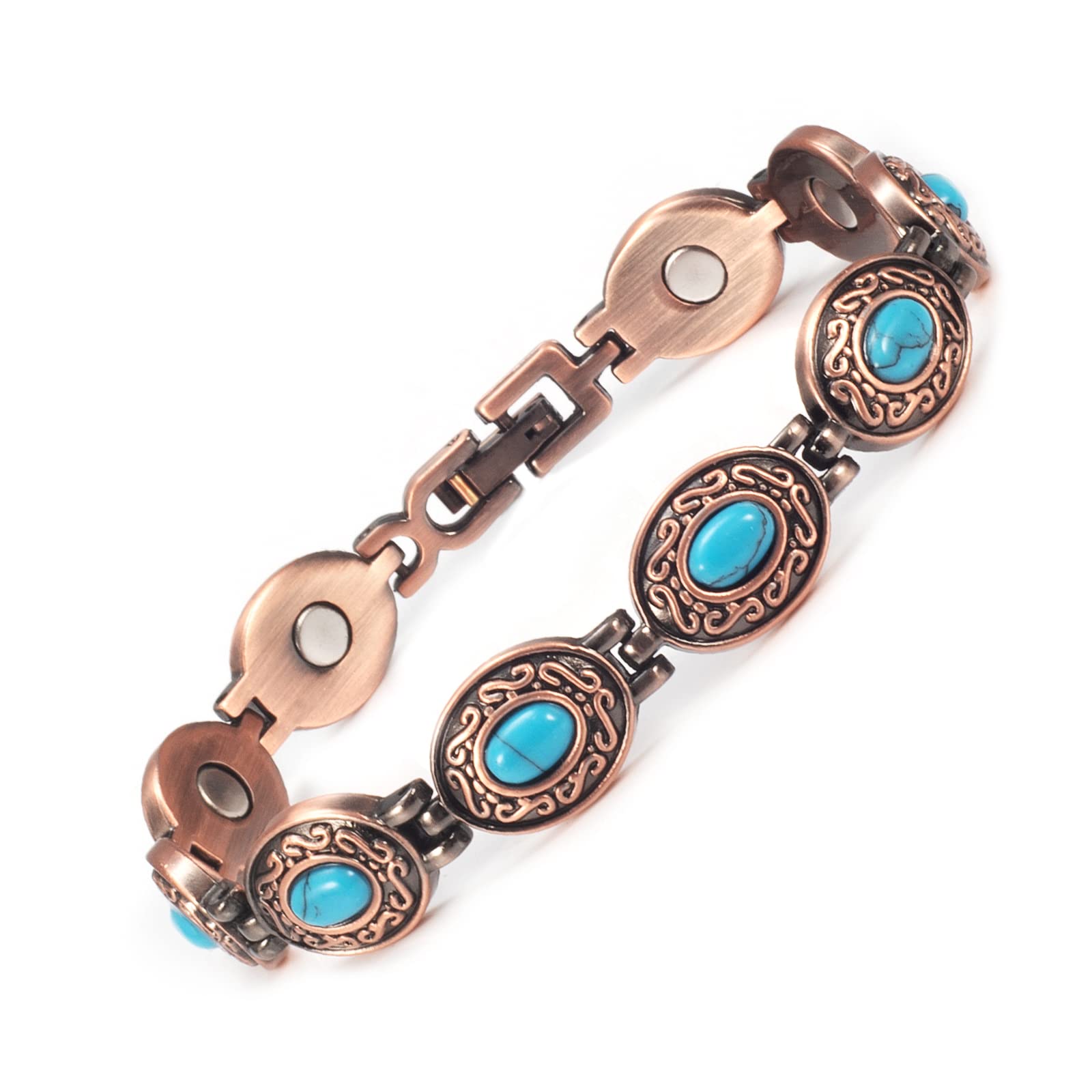 MagVIVACE Copper Bracelet for Women, Magnetic Jewelry with Magnet
