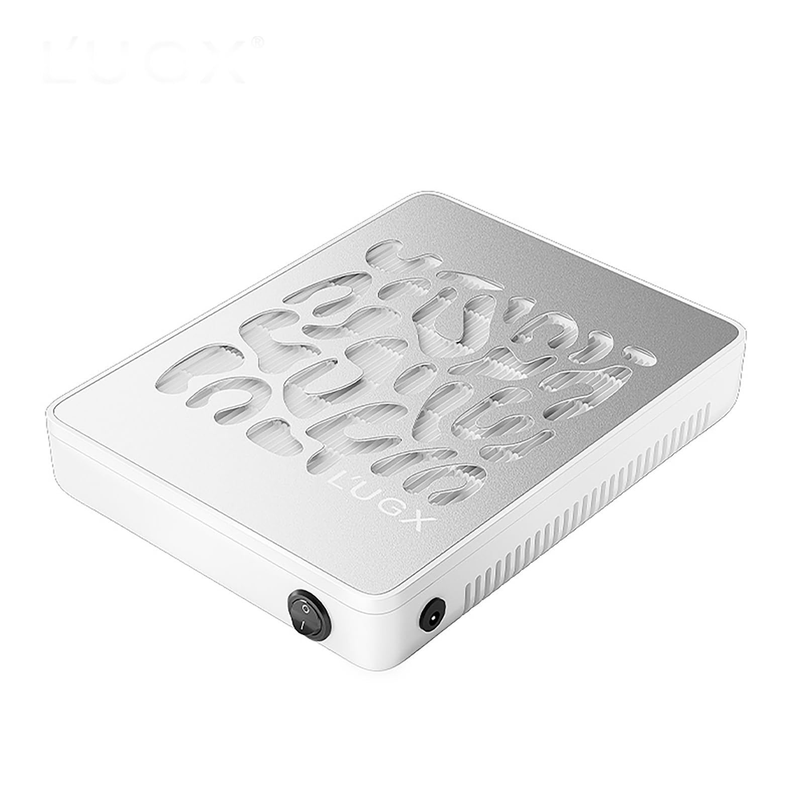 L'UGX Professional Nail Dust Collector with 30 Pcs Filter Papers, Powerful Dust Collector Nail Salon, Nail Dust Extractor Manicure Pedicure Tool for Acrylic Nail Polishing, Low Noise