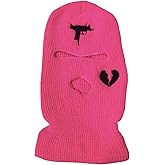 3 Hole Uzi Balaclava Knitted Full Face Cover Ski Mask Winter Windproof Neck Warmer Thermal Cycling for Men Women