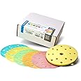 Super Assilex Flexible Sanding Disc Starter Kit, 15 Holes, SP19315, K600 - K1500, 25 Discs + 1 Micro-Hook Interface Pad