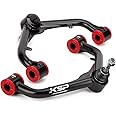 KSP 2"-4" Upper Control Arm for Silverado Sierra 2500 3500 2000-2010, Adjustable Tubular Suspension Arms Compatible with Chevrolet GMC After 2-4inch Lift (Package of 2 Black)