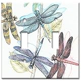 Art Plates - Dragonflies Switch Plate - Double Toggle