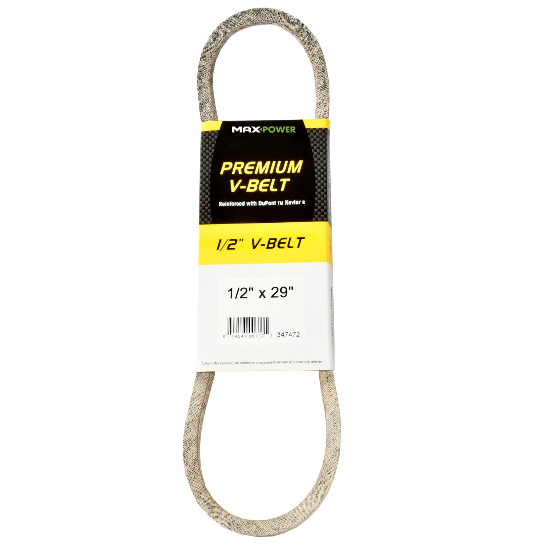 MAXPOWER V-belt 347472, Kevlar reinforced, 1/2 inch x 29 inch, 4L290, outer length L (a) 740 mm.
