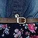 YJ.GWL Girls Dress Denim Floral Skirt with Rose Girls Clothes Kids Skirt