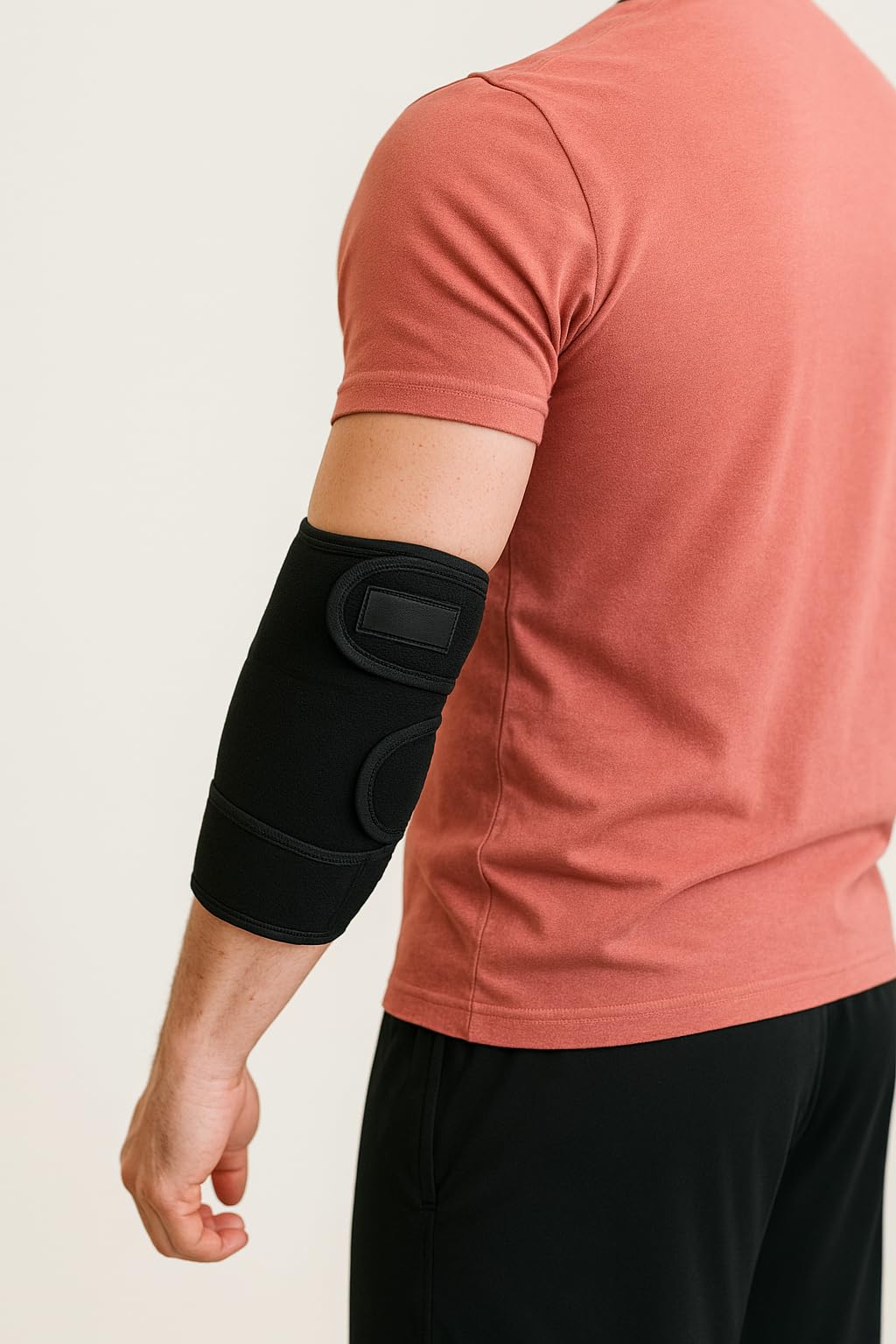 Qamarosa Multi-Purpose Elbow Support & Compression Brace - Relief for Joint Pain & Sports Injuries - Adjustable Strap for Men & Women, Black (1-Pack)