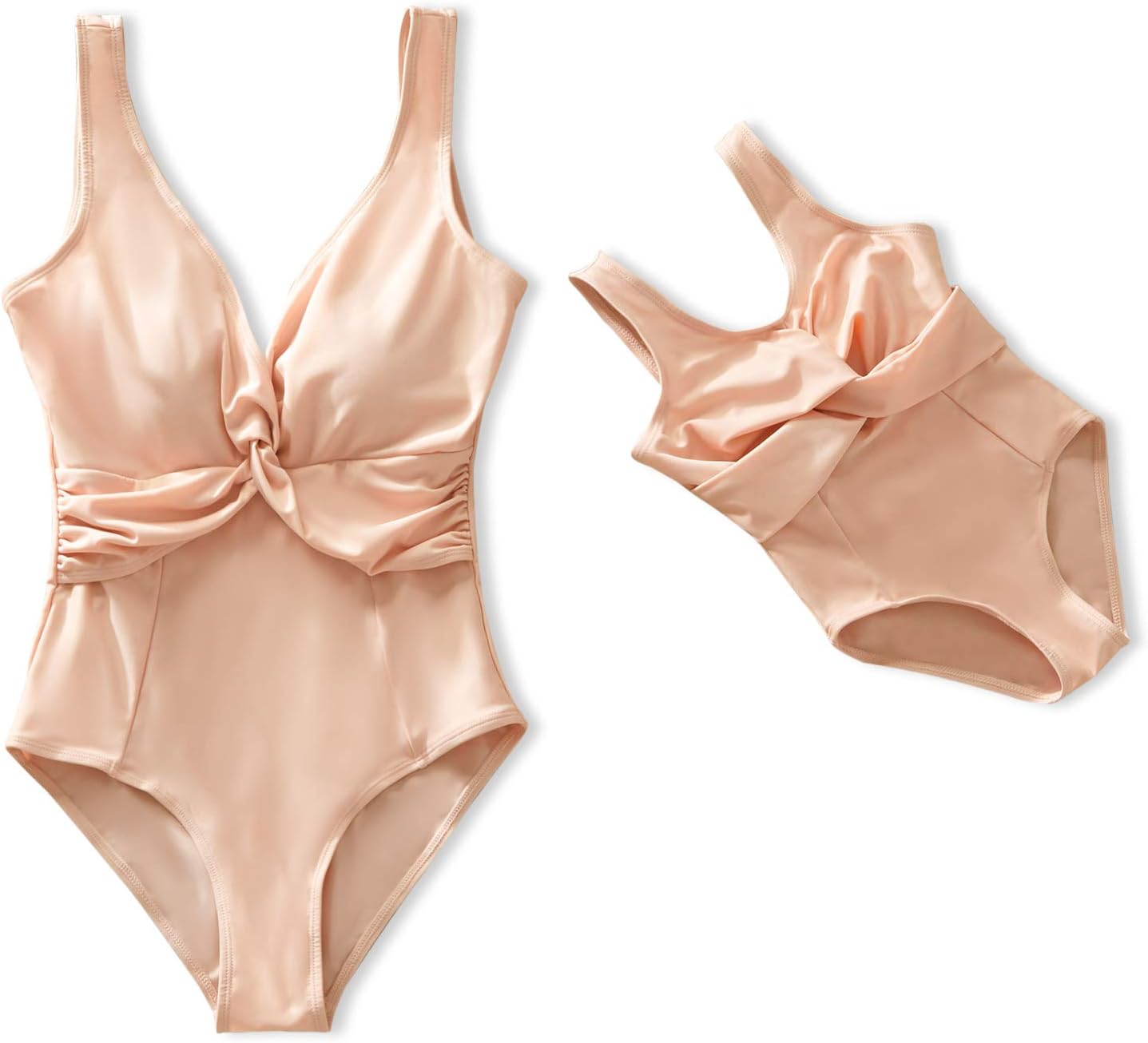 Yaffi Mommy and Me Matching Swimwear 2019 Newest One Piece Monokini Tummy Control Bathing Suit