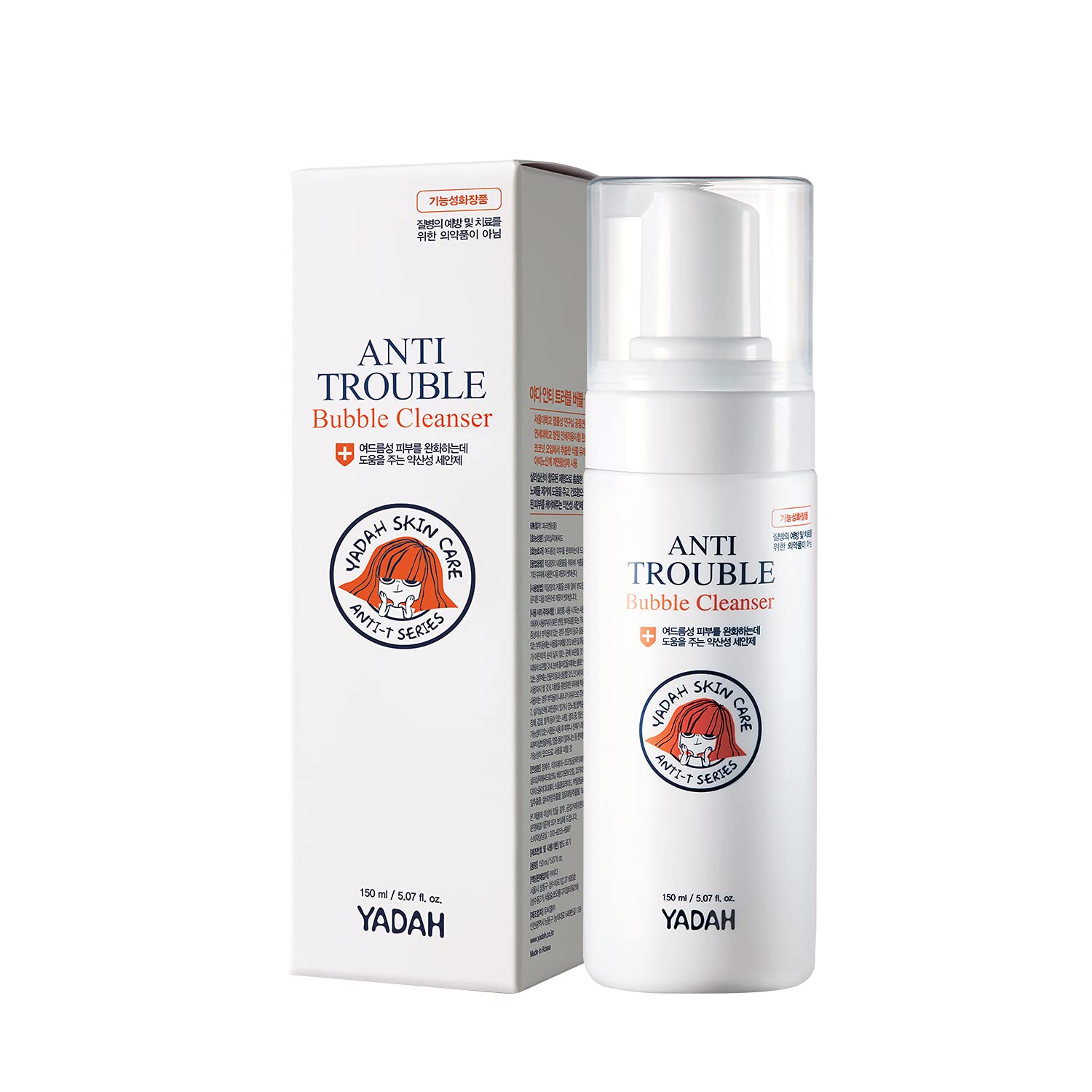 [YADAH] Anti Trouble Bubble Cleanser 150ml for Pimple, Acne, Blackhead