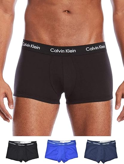 Amazon Calvin Klein カルバンクライン メンズ コットン ローライズ ボクサーパンツ トランクス ブリーフ 3枚セット 黒 紺 青 Nu 並行輸入品 ボクサー 通販