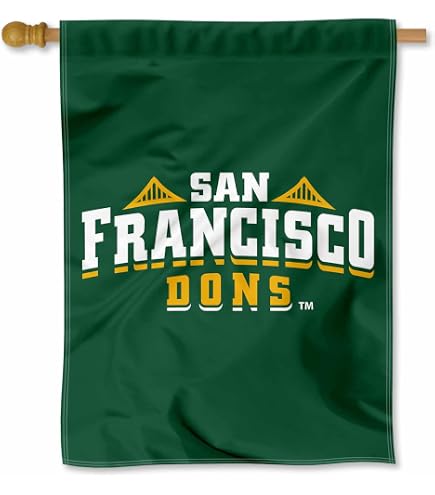 College Flags & Banners Co. San Francisco Dons Wordmark Flag - 3x5 Ft Outdoor Polyester Banner With Grommets - View #7
