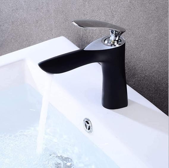 Grifo de lavabo Grifo de baño Grifo de lavabo de pintura negra Grifo de