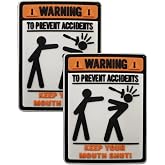 AliPlus 2PCS Keep Your Mouth Shut Patches Morale Patch Hook Backed | PVC Rubber,Warning Tactical Military Patch,Versatile Tactical Attachment,3.15*2.36 inch