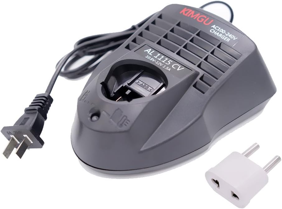 KIMGU Charger Replace for Bosch AL1115CV BC430 BC430A BC330 10.8V 12V GDR12-LI GDB12V-15 GSB12-2-LI GRO12V-34 Charger
